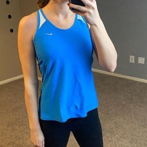 Nike Racer Back Blue Tank Top Women's XL Padded